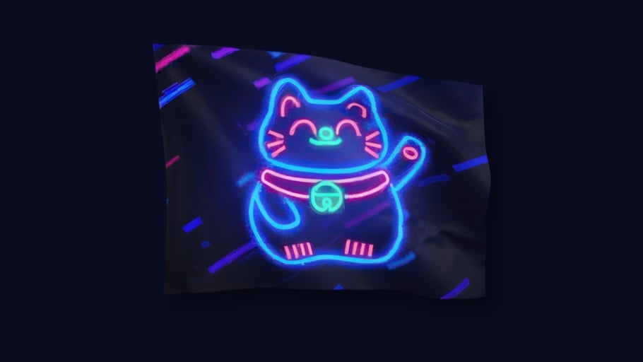 NeonLuckyCat