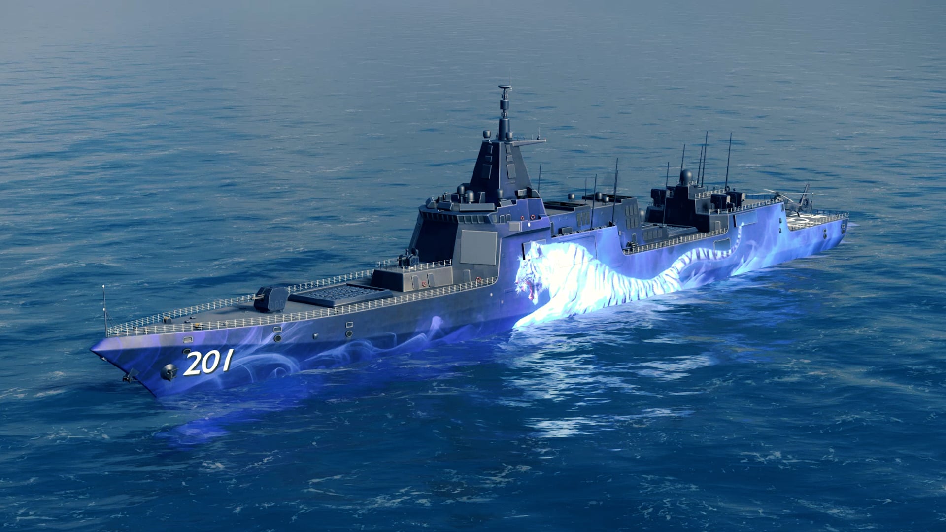 SkinSpecialType055AWhiteTiger